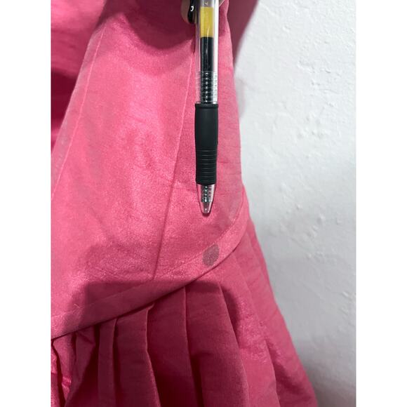 Vintage Betsey Johnson Dress Evening Party Prom Bright Pink Taffeta Bubble Pouf - Picture 6 of 16